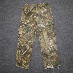 Kings Pants Mens Small Camo Cargo Canvas Workwear Hunting Outdoor Realtree Edge